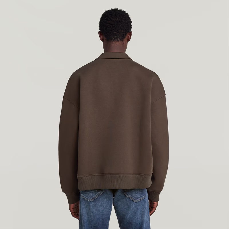 Scuba Polo Collar Loose Sweater
