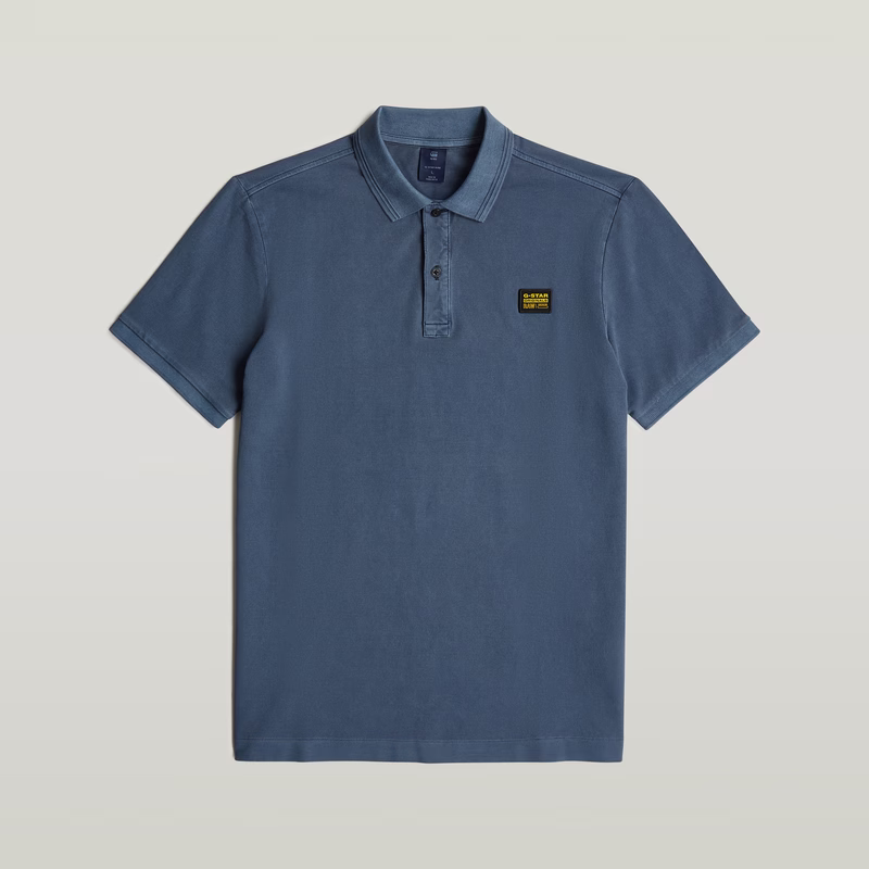 Dunda Overdyed Slim Polo Badge