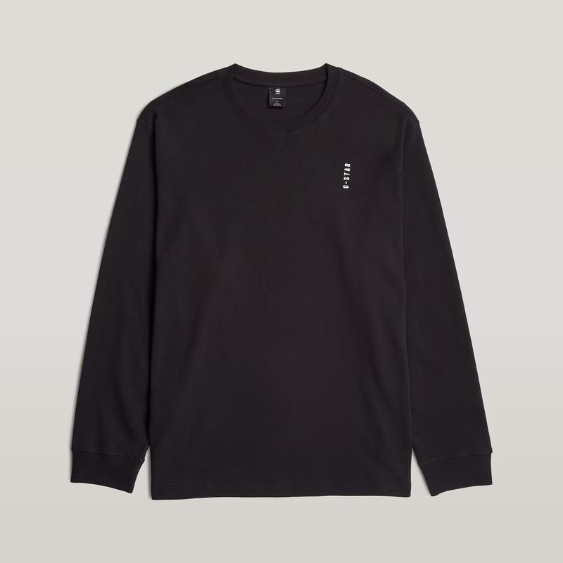 Back Embro Text Loose T-Shirt