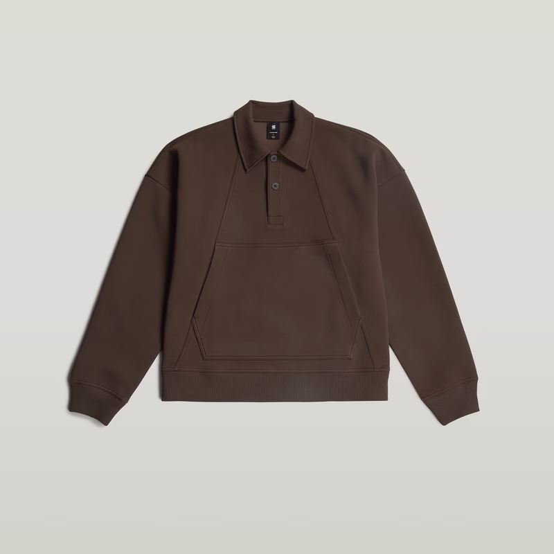 Scuba Polo Collar Loose Sweater