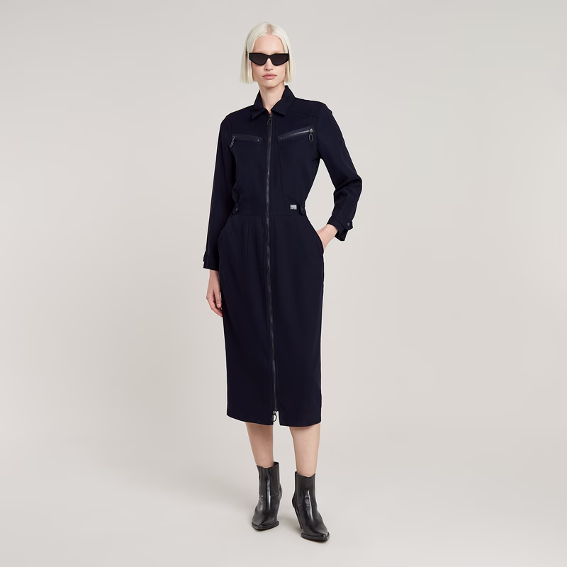 Zip Through Dress
