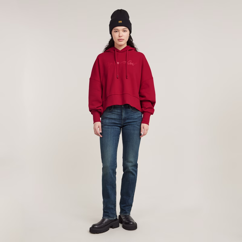 G-Script Oversized Hooded Sweater