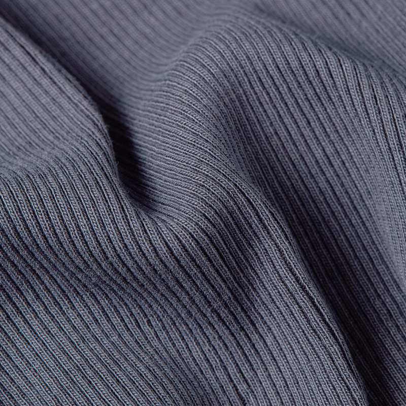 Washed A-Line Slim Rib T-Shirt