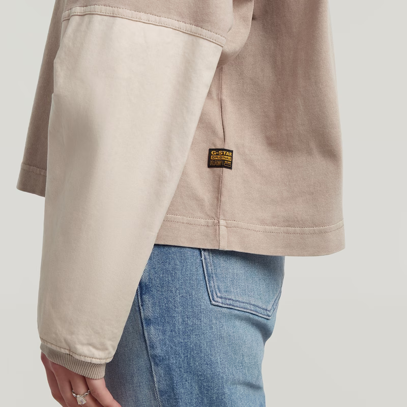 Washed 3D Mix Oversized T-Shirt