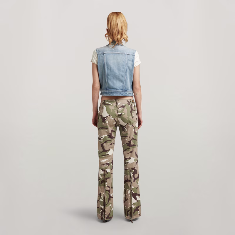 Y2K Camou Zip Pant