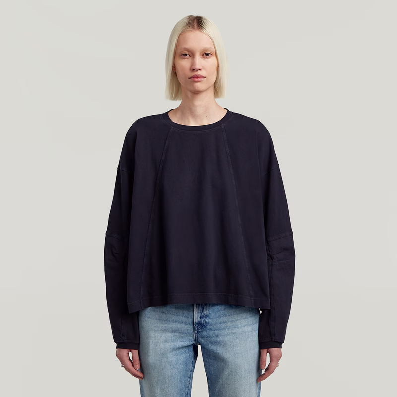 Washed 3D Mix Oversized T-Shirt