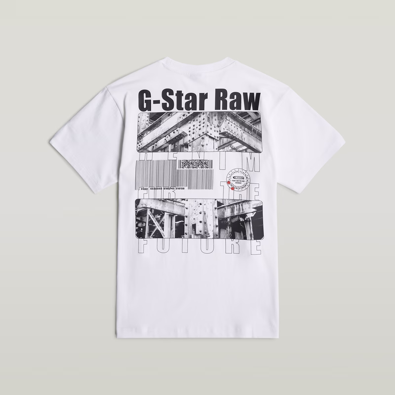 Barcode Back Graphic Loose T-Shirt