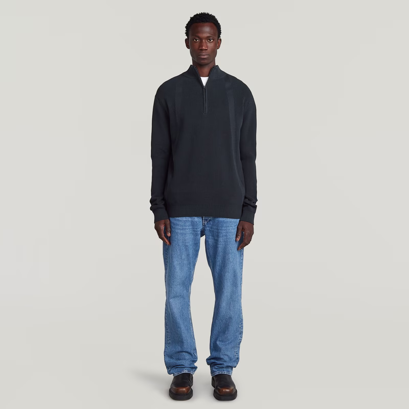 Structure Half Zip Knit