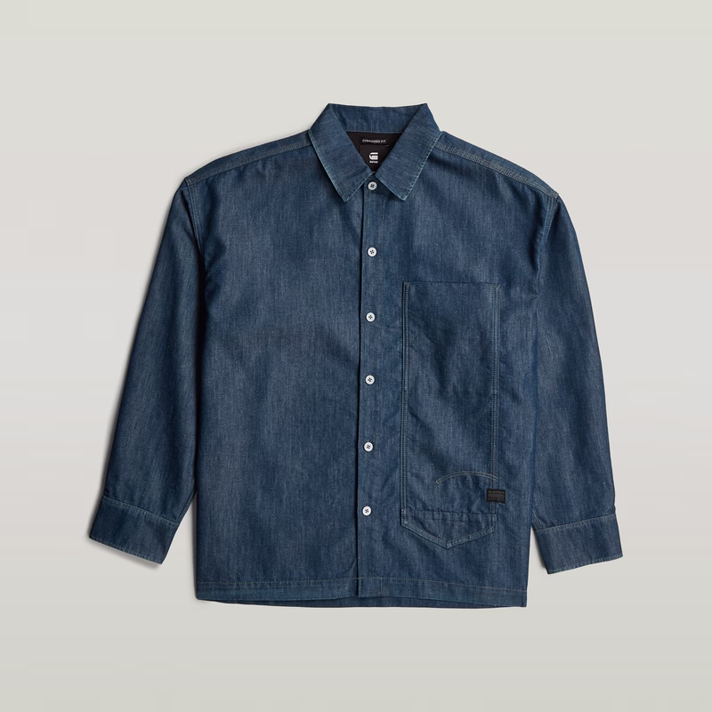 Long Pocket Boxy Fit Shirt