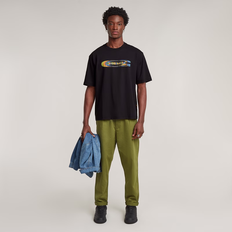 Color Shift Old Skool Logo Boxy T-Shirt