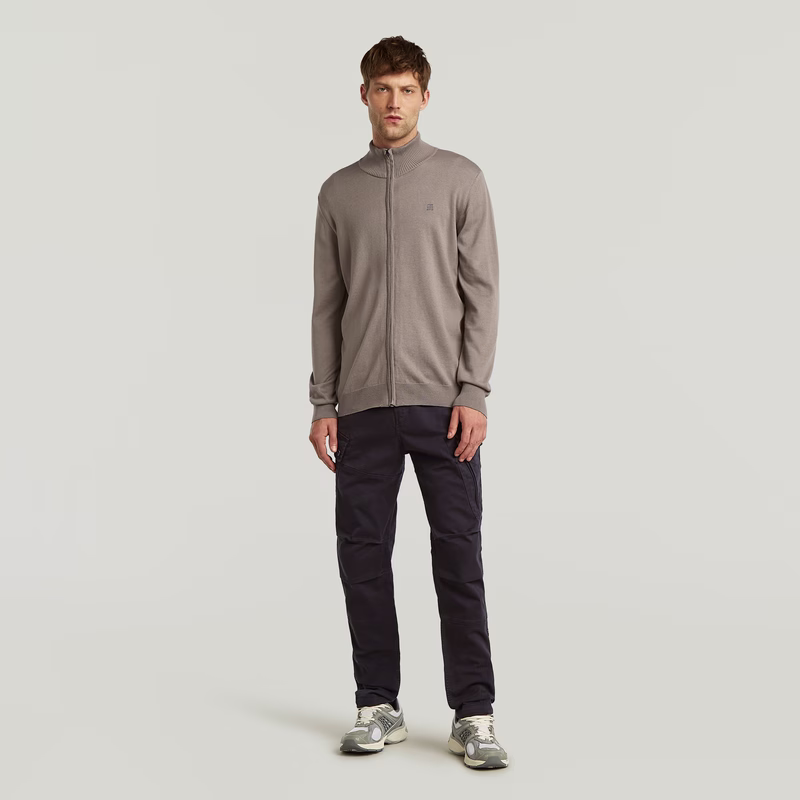 Core Zip Through Knit