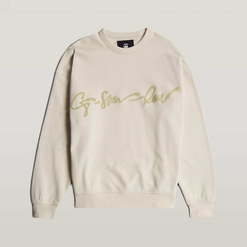 Chenille G-Script Loose Sweater