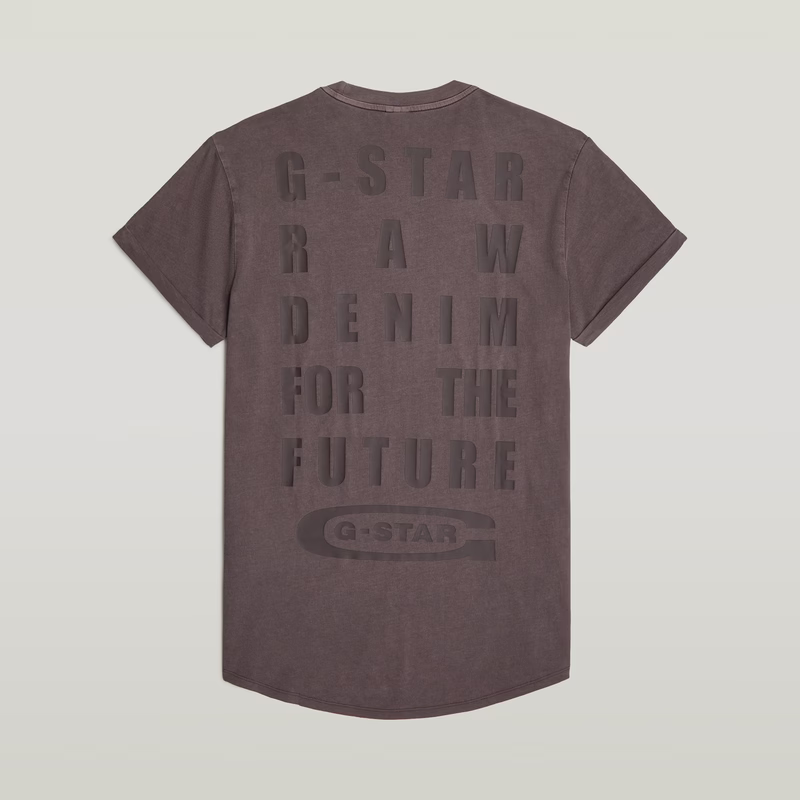 Text Back Graphic Overdyed Lash T-Shirt
