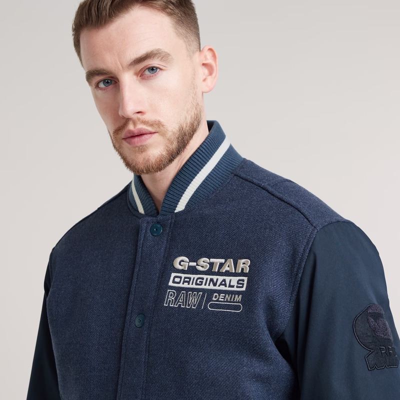 Varsity Wool Bomber