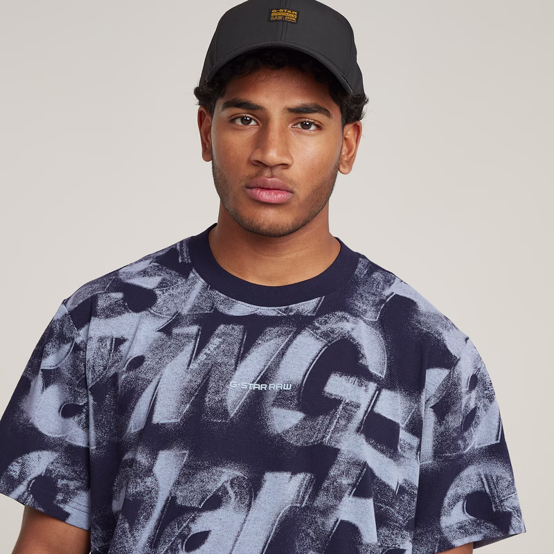 Sprayed Letters Loose T-Shirt