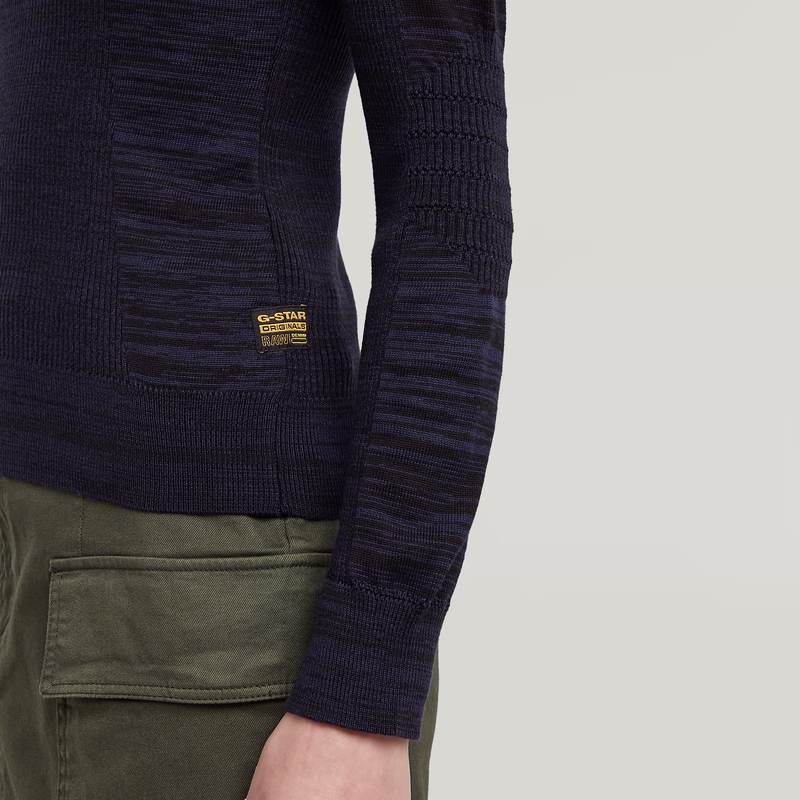 3D Biker Knit Slim Knit