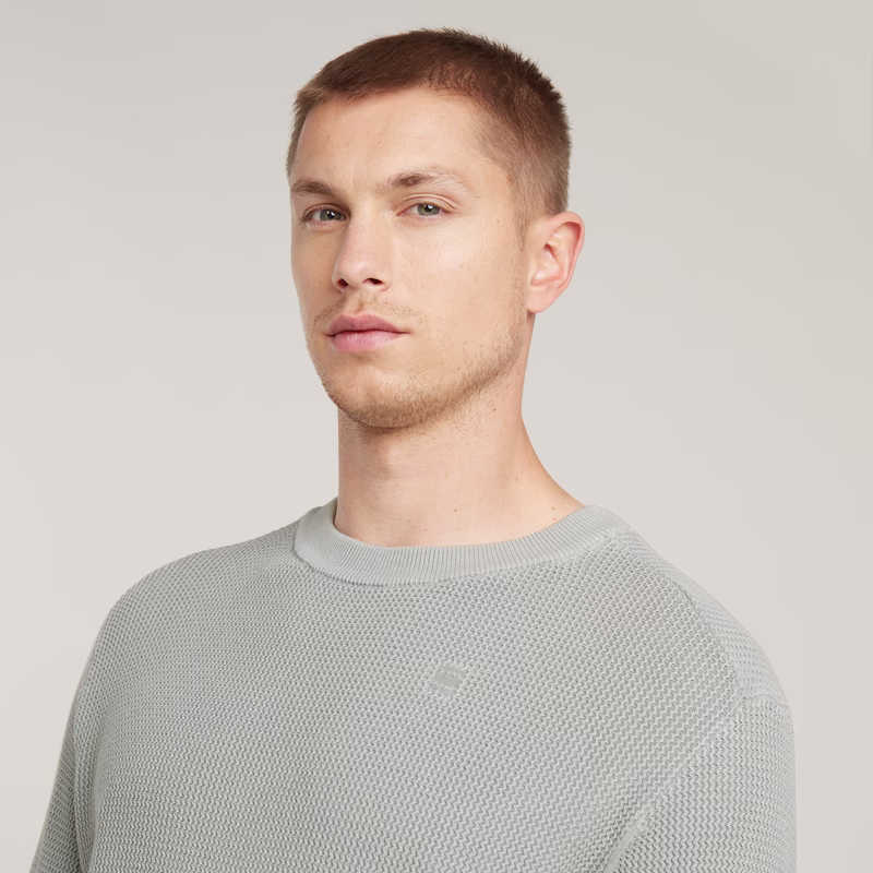 Serrated Knitted Sweater