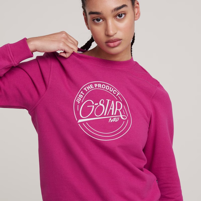 Large Logo Crew Sweater