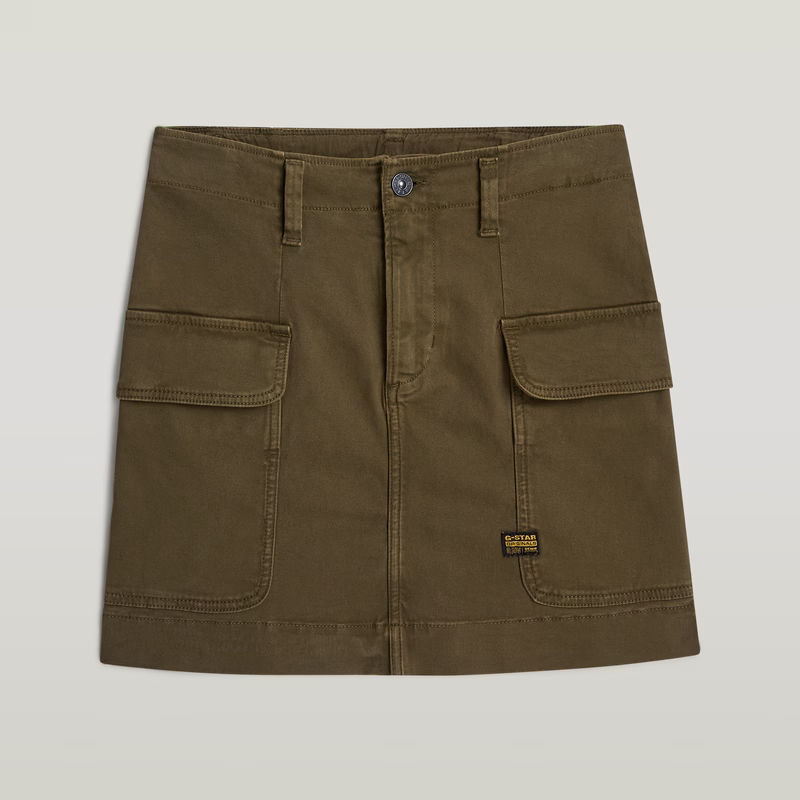 Girls Cargo Mini Skirt