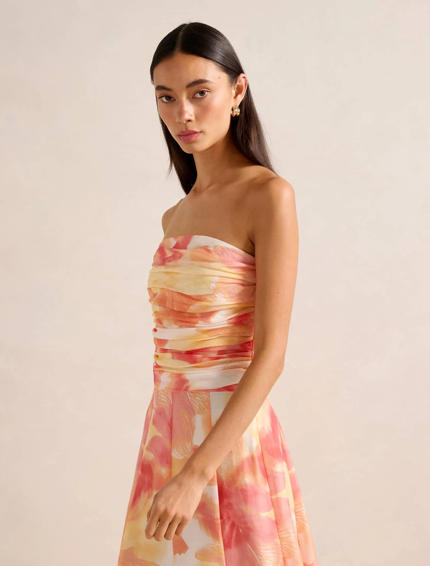 Tucked Strapless Top
