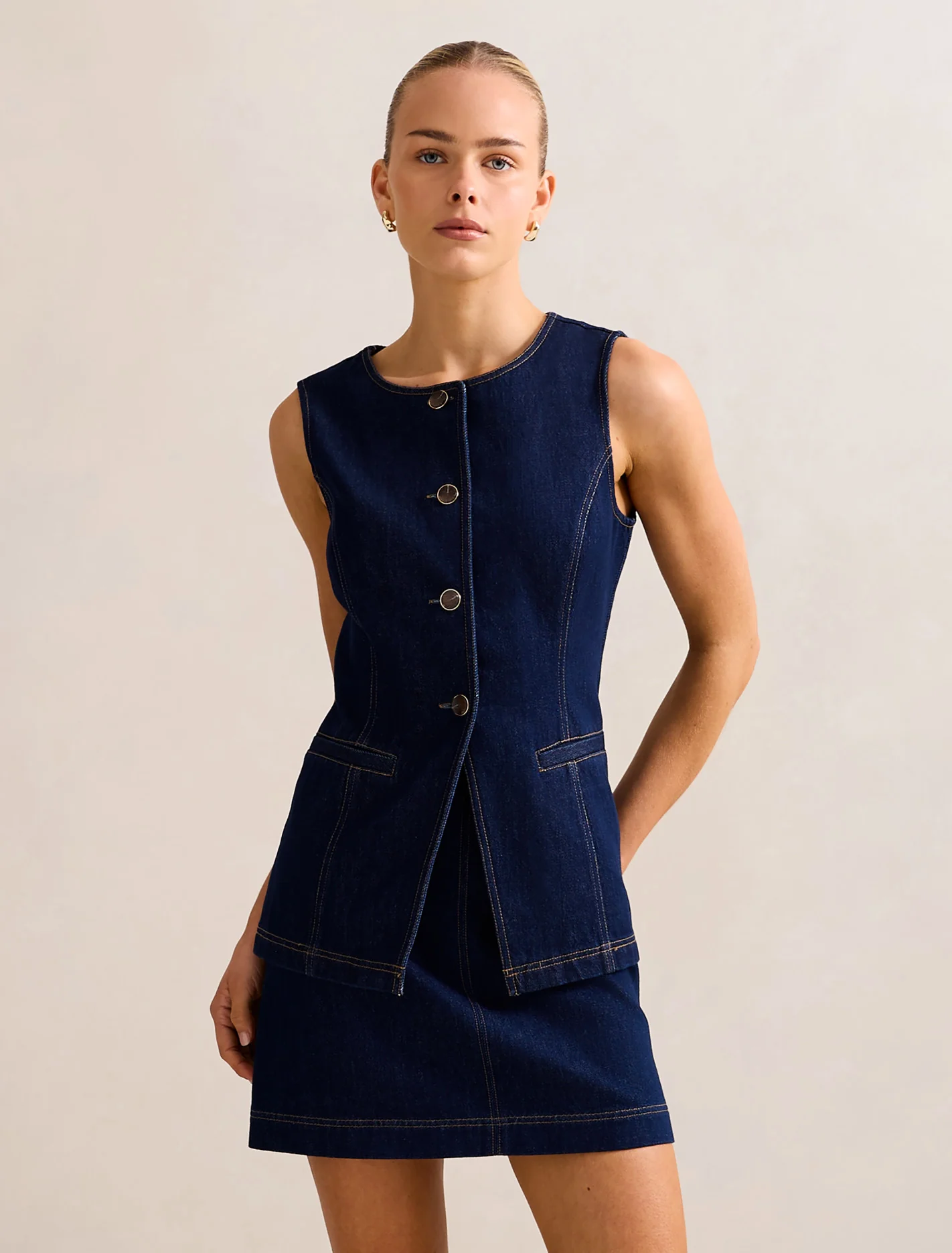 Denim Waistcoat