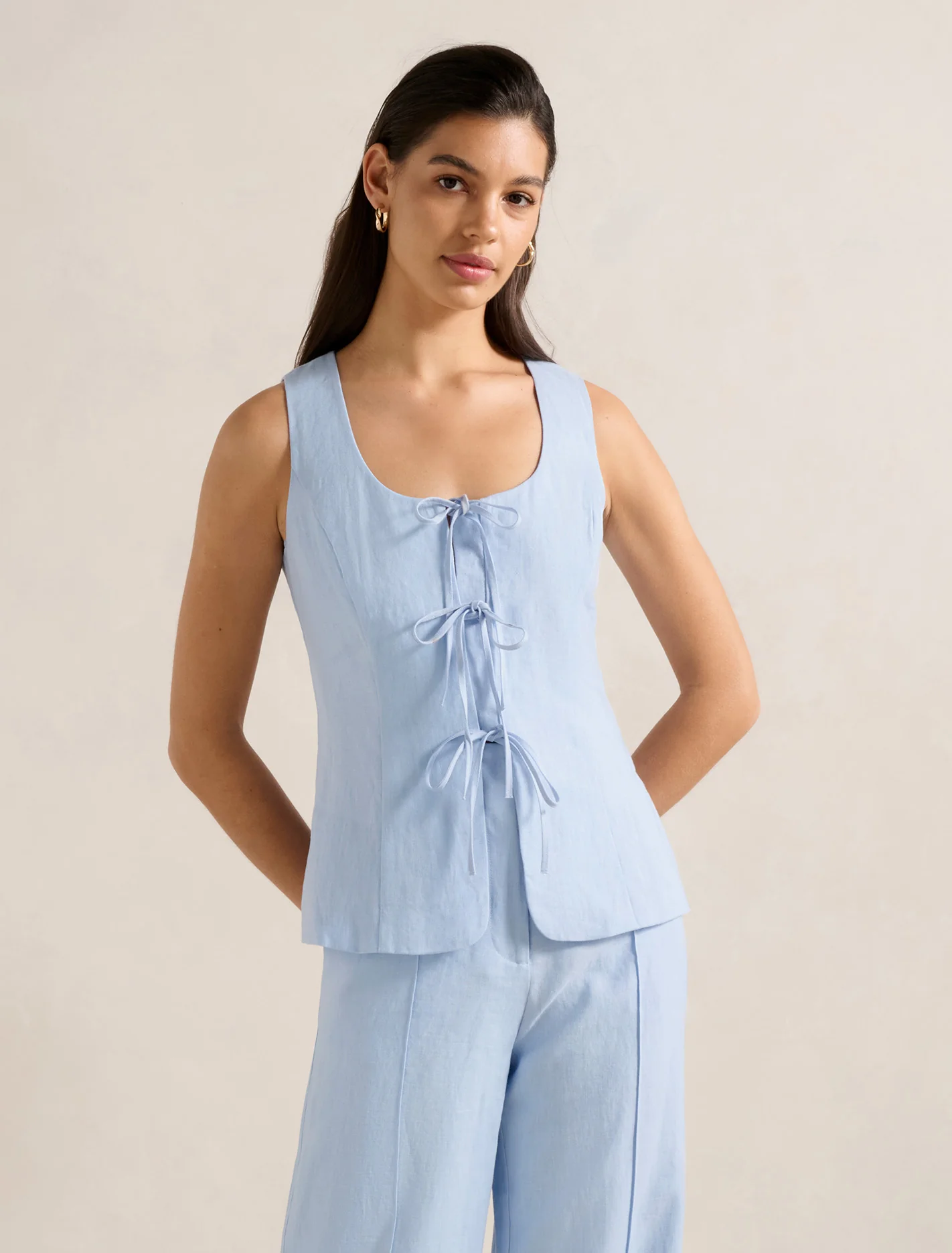 Tie Front Waistcoat