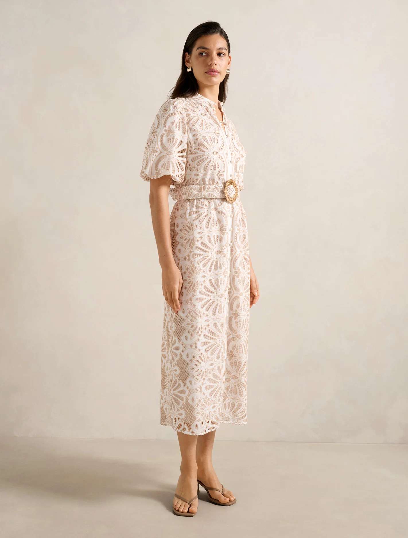 Broderie Shirt Dress