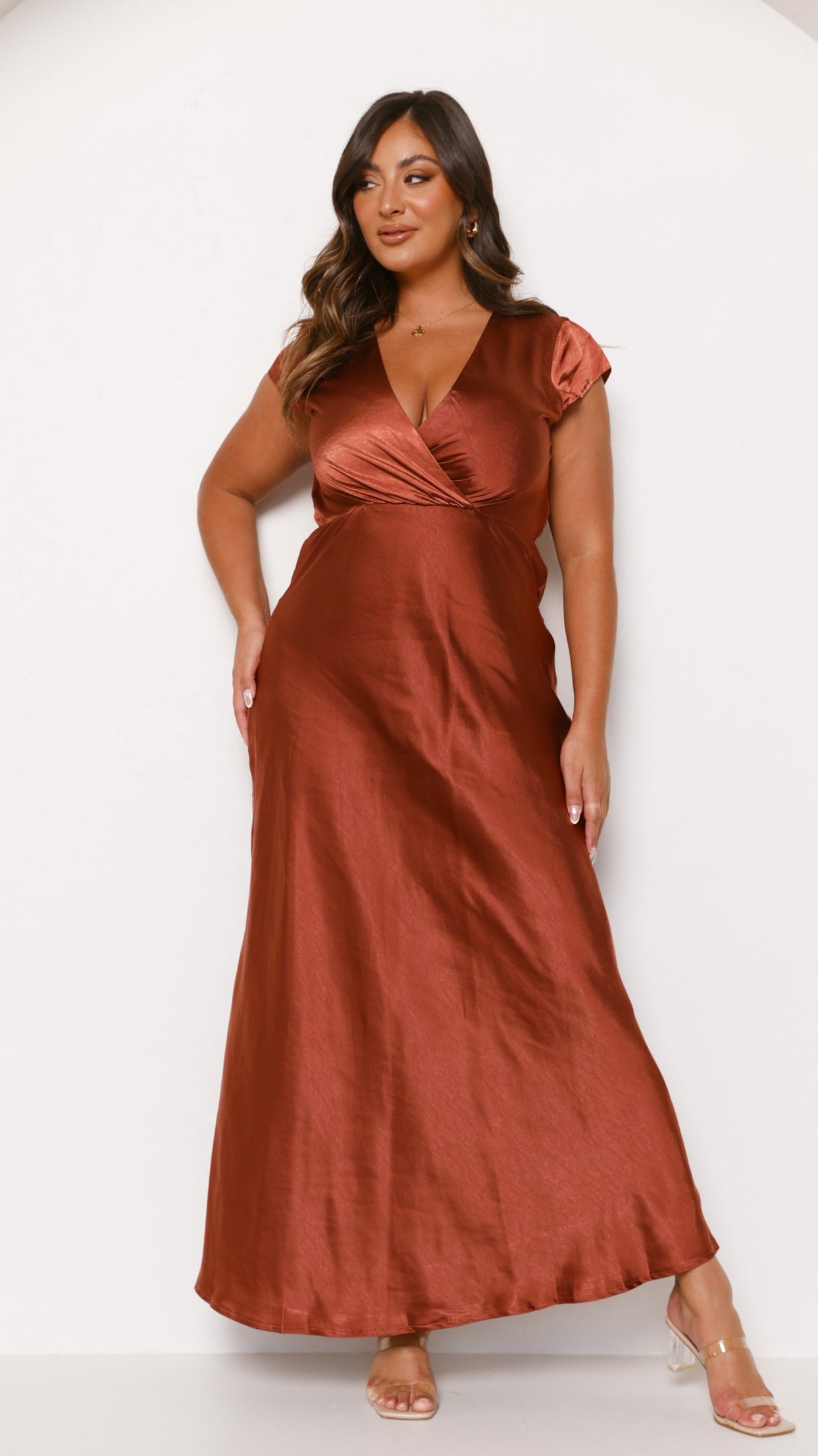 Selma Maxi Dress - Rust