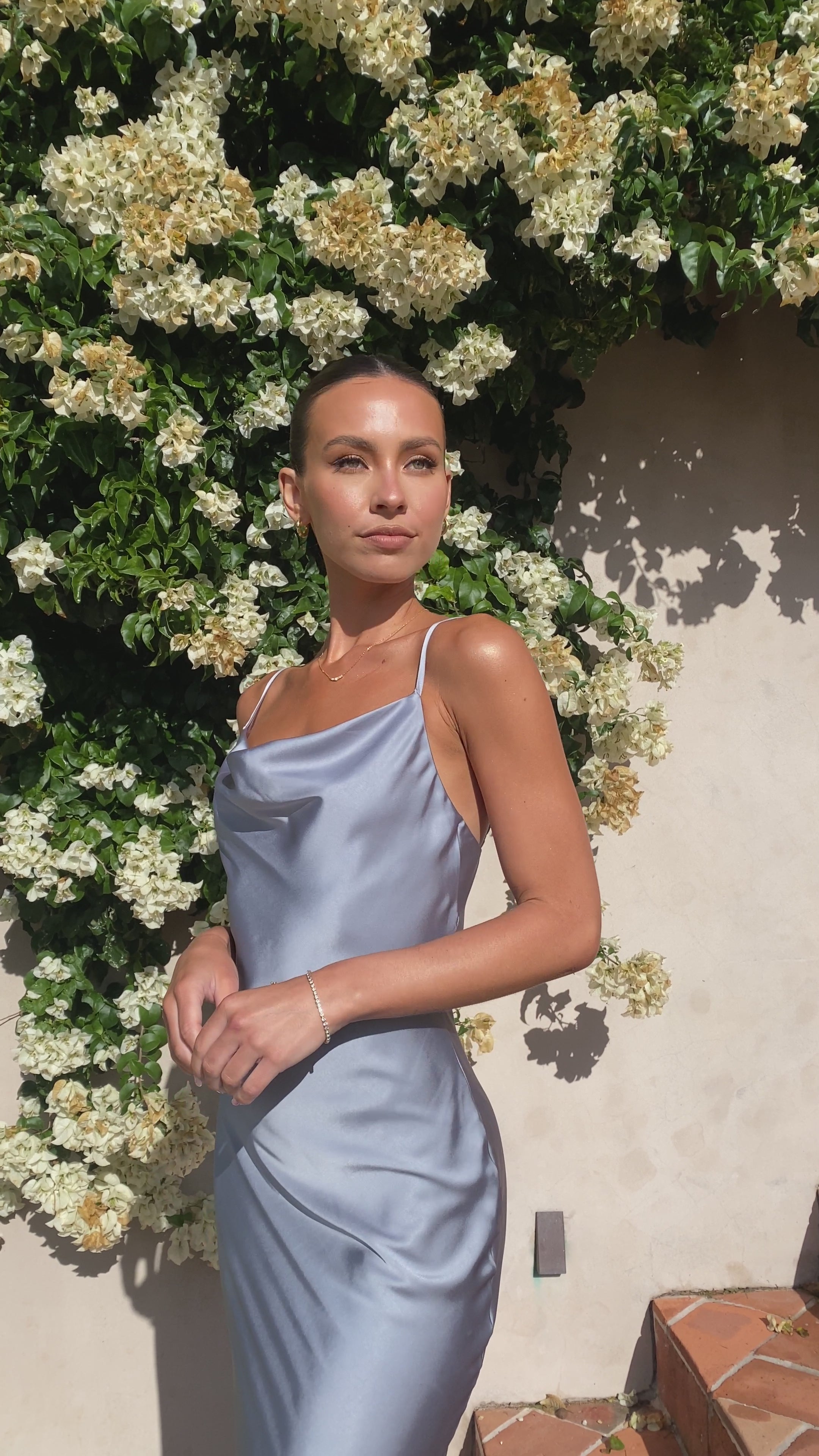 Willow Maxi Dress - Steel Blue