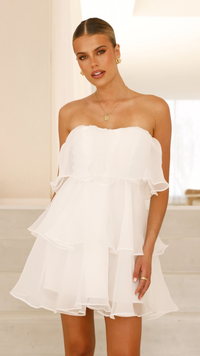 Monet Mini Dress - White