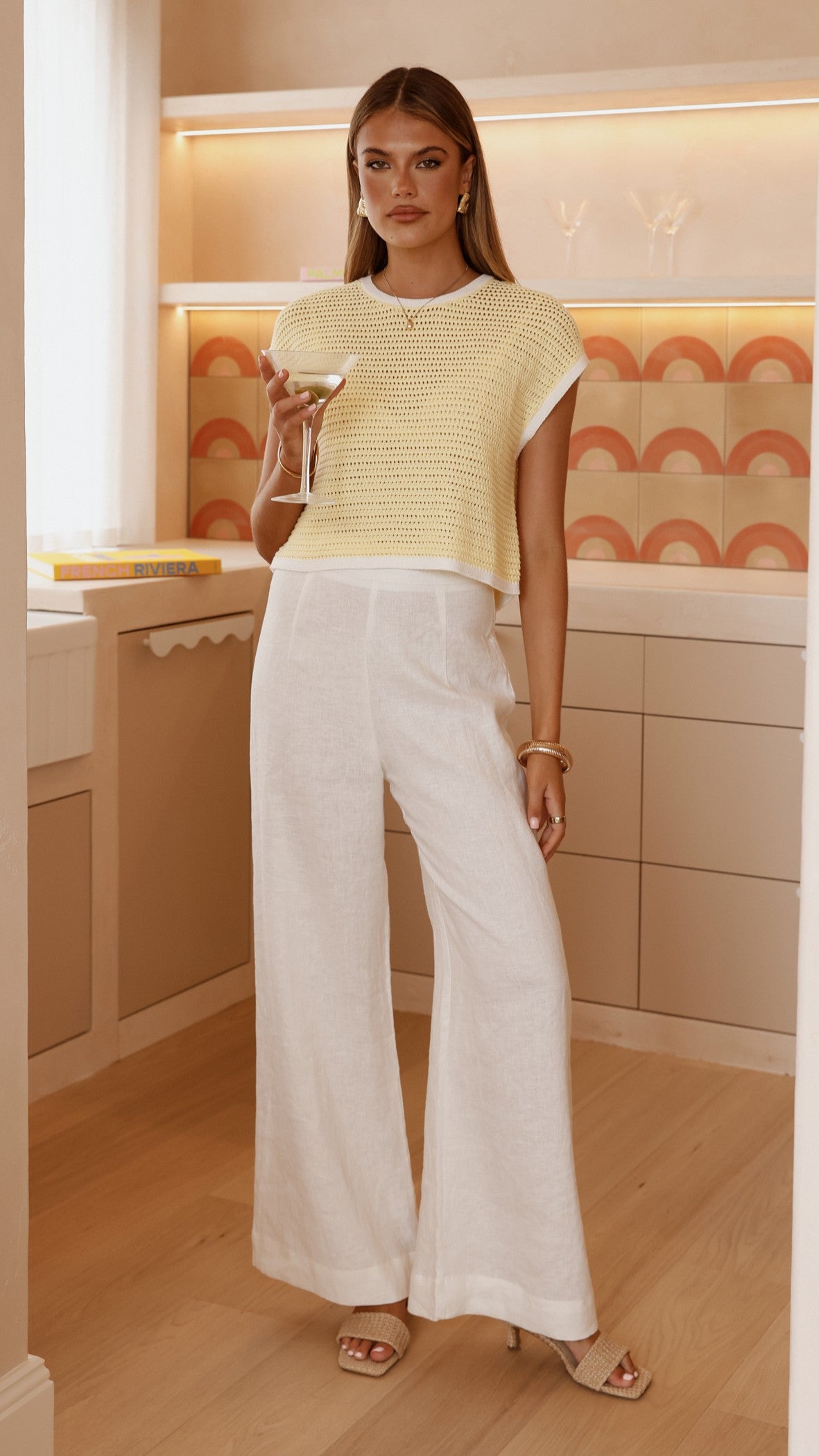 Shoreline Crochet Top - Yellow