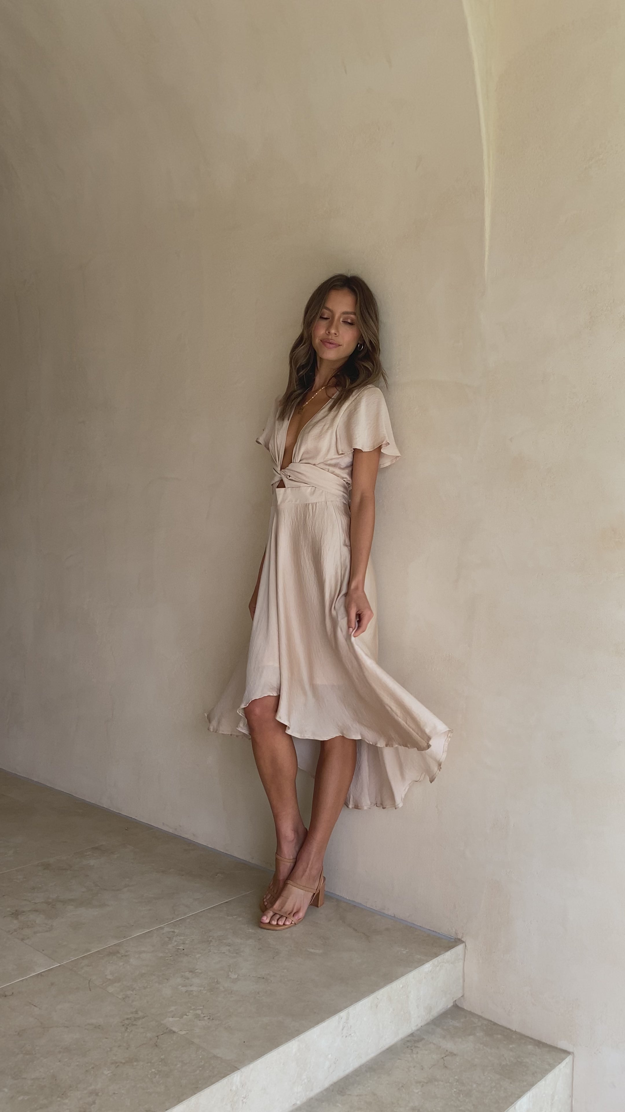 Sunny Daze Dress - Champagne