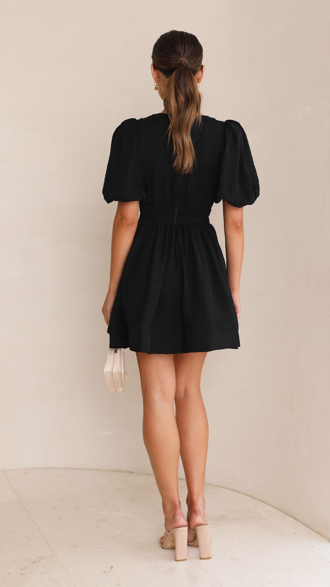 Erin Mini Dress - Black