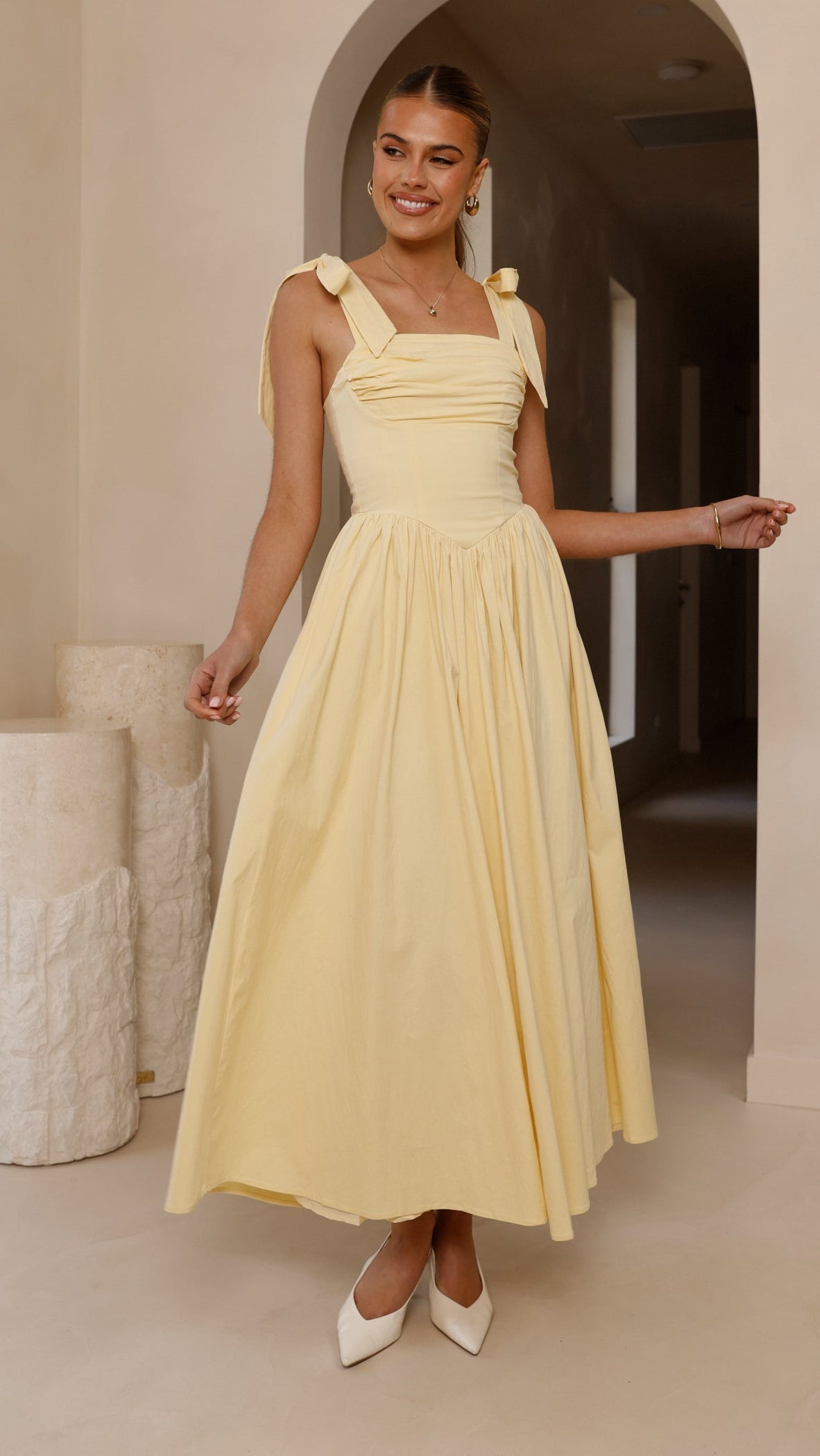 Haisley Maxi Dress - Yellow