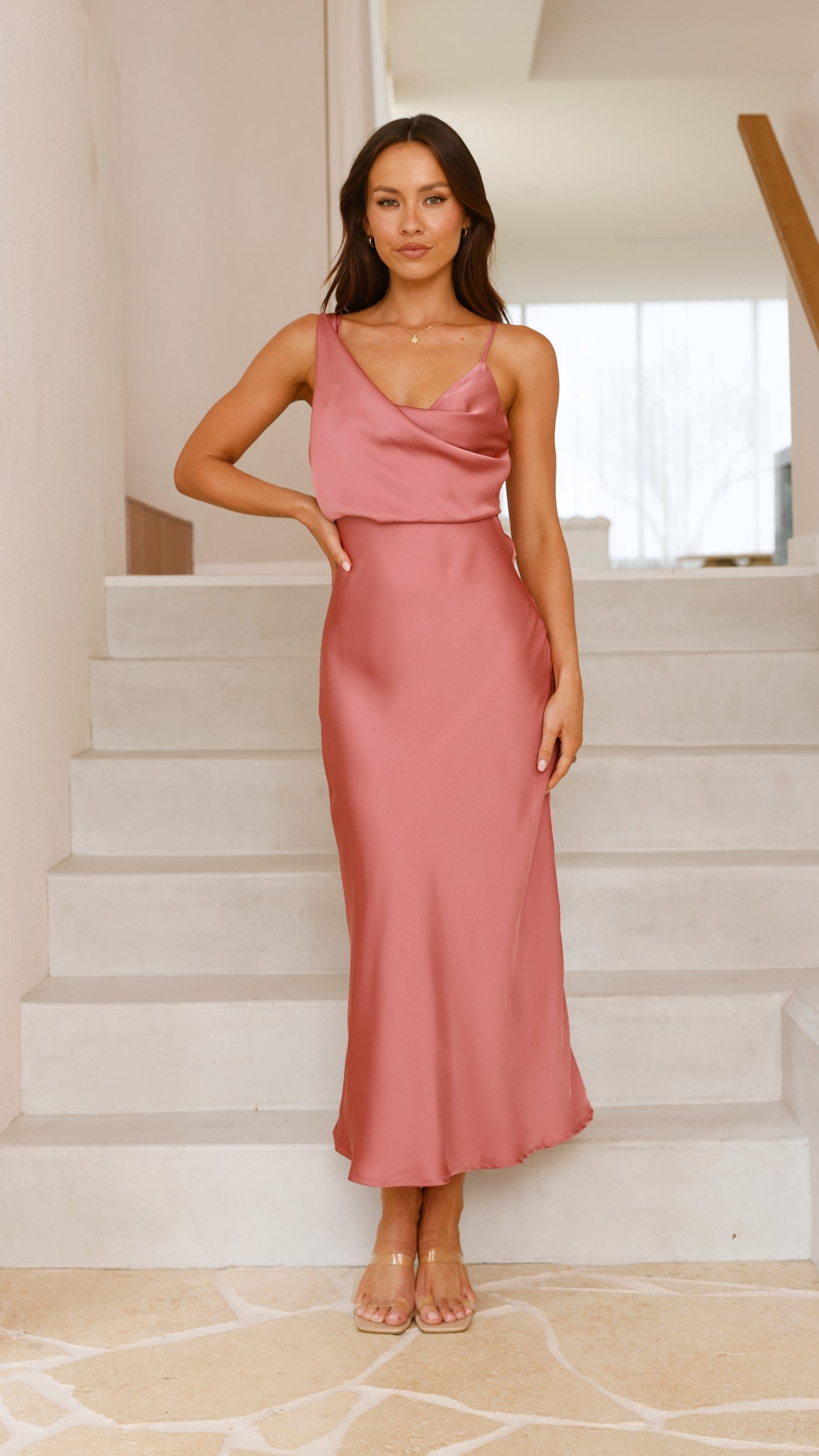Audrey Maxi Dress - Baked Rose