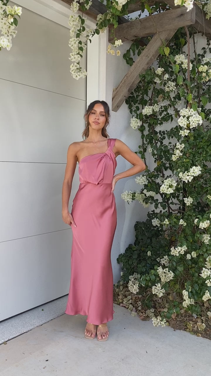 Greta Maxi Dress - Baked Rose