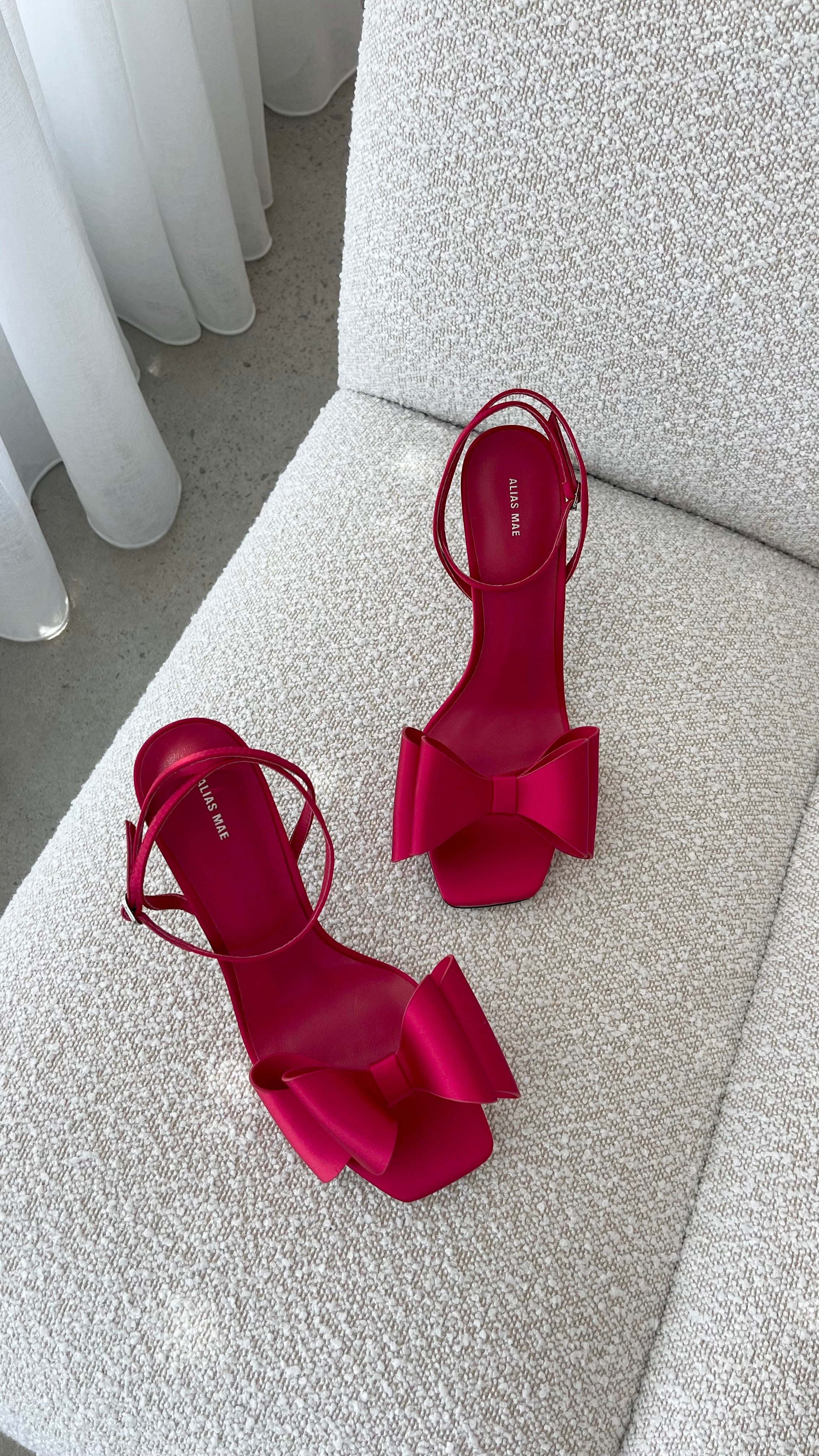 Gabby Heel - Tomato Satin