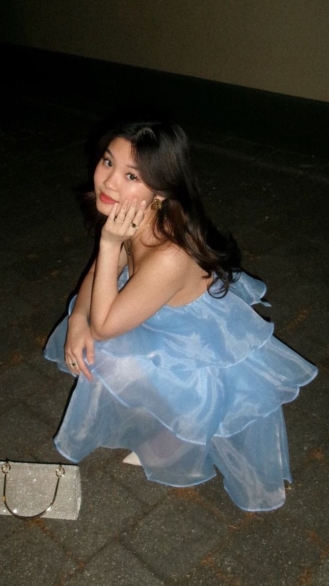 Monet Mini Dress - Blue