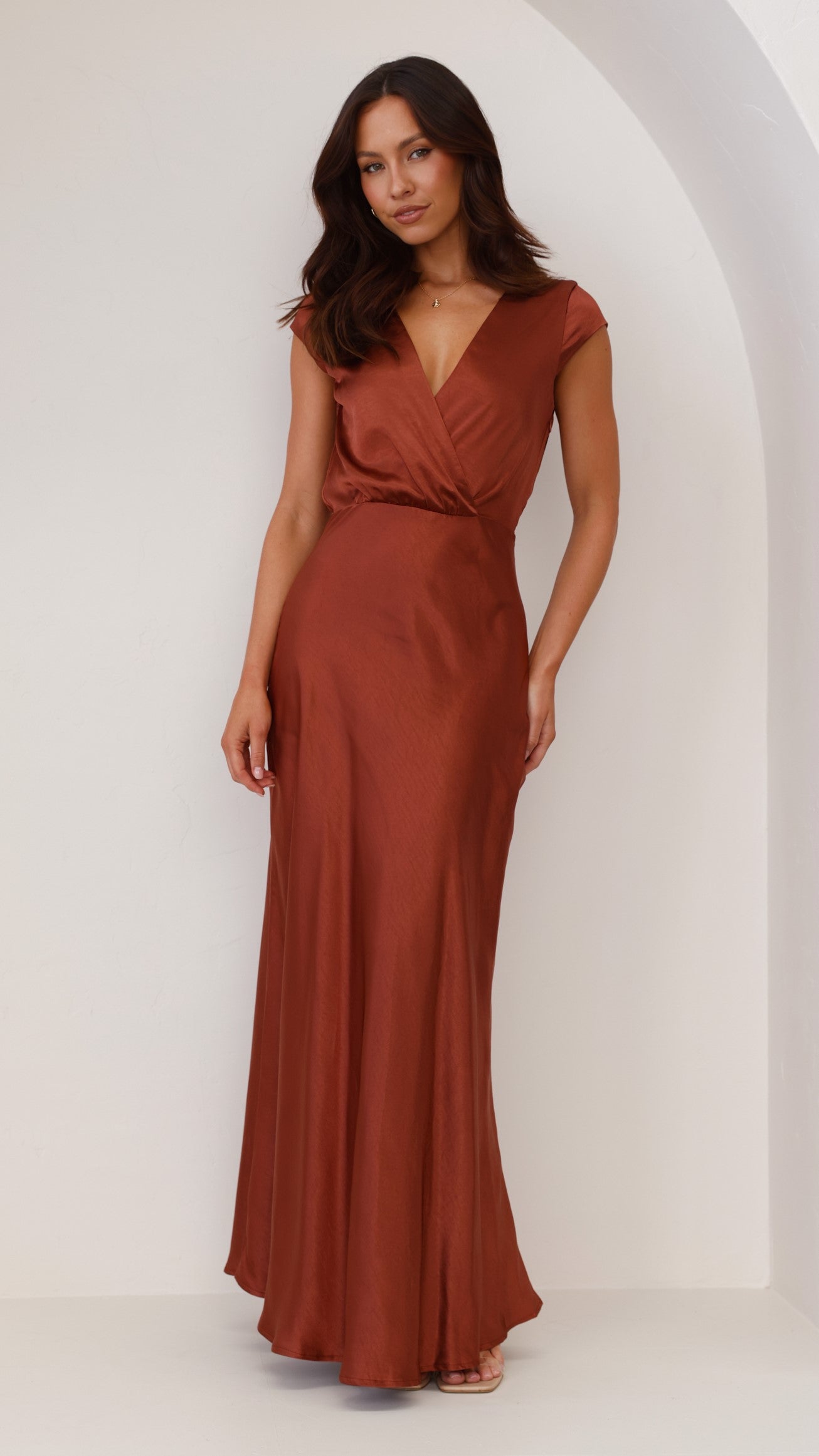 Selma Maxi Dress - Rust