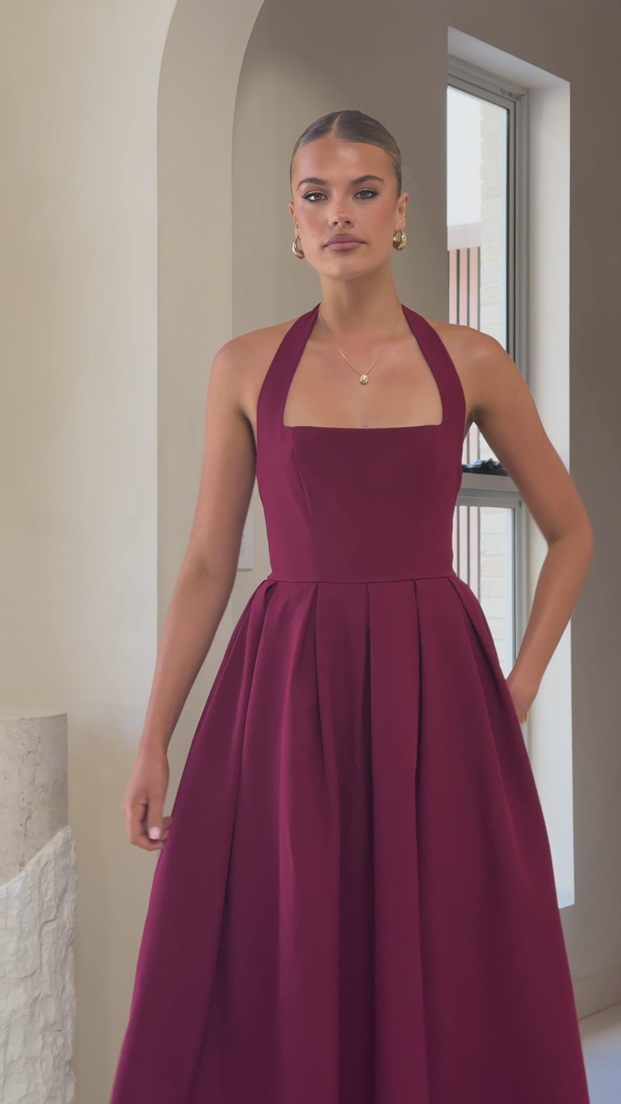 Kristen Maxi Dress - Wine