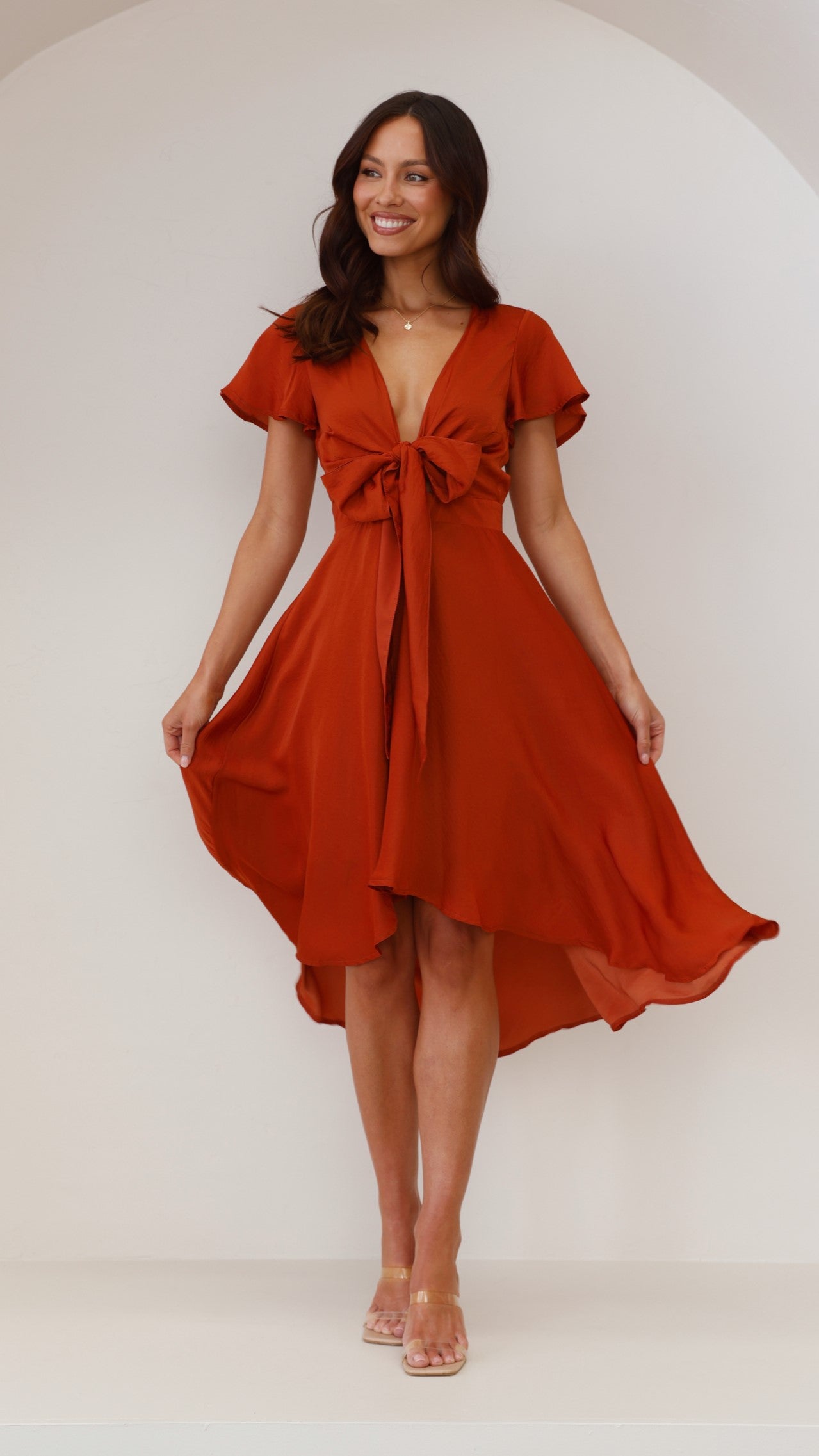 Sunny Daze Dress - Rust