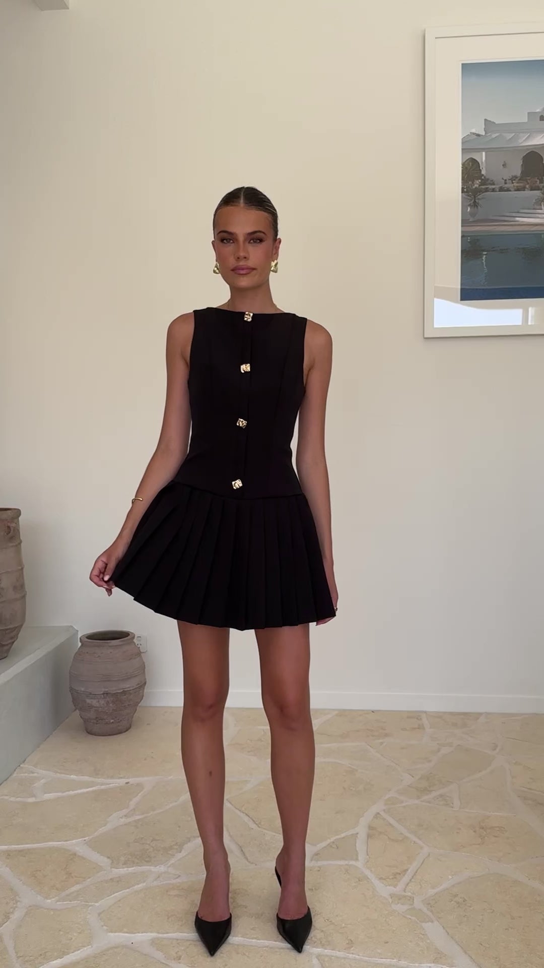 Vesperus Mini Dress - Black