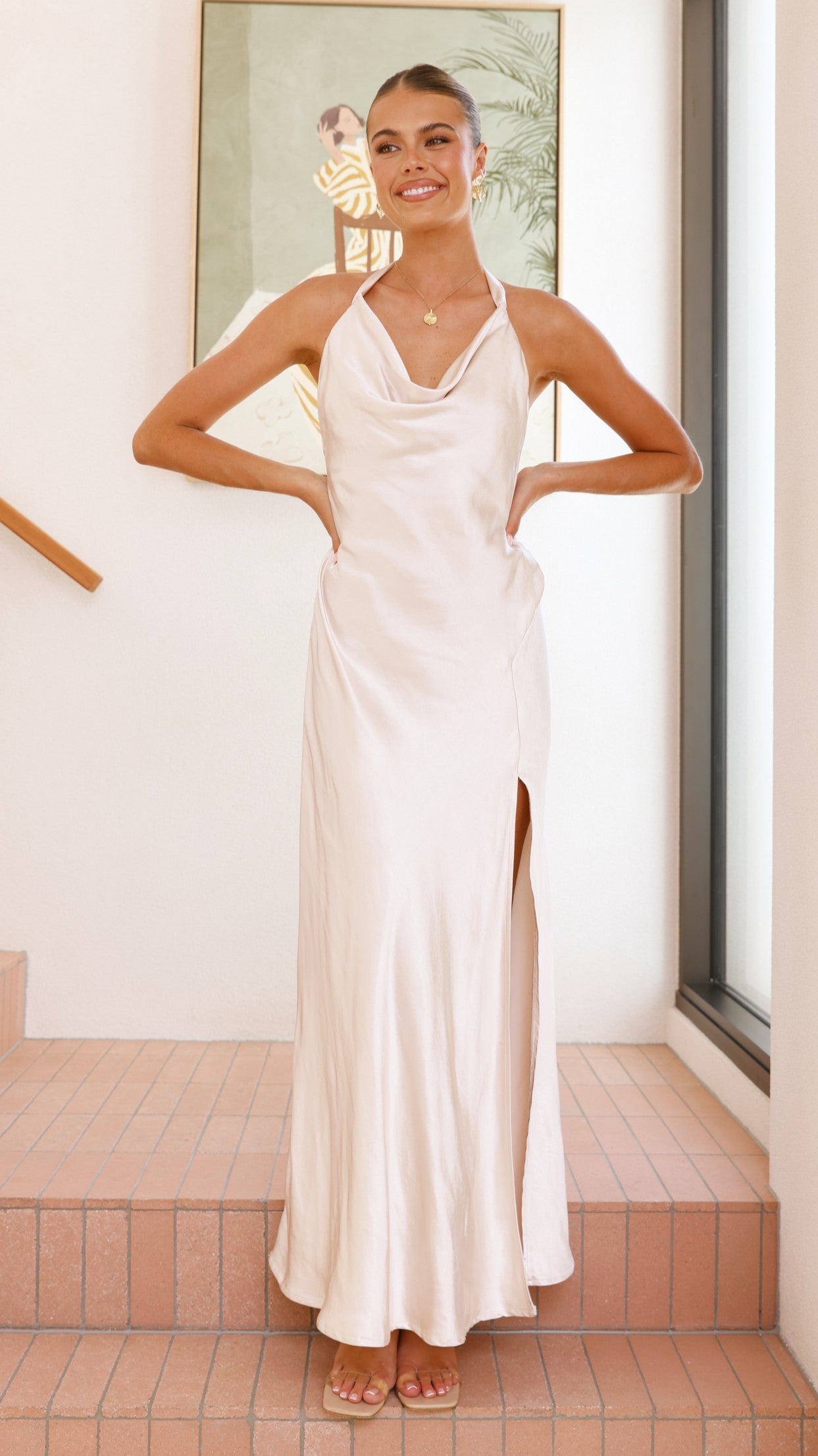 Sian Maxi Dress - Champagne