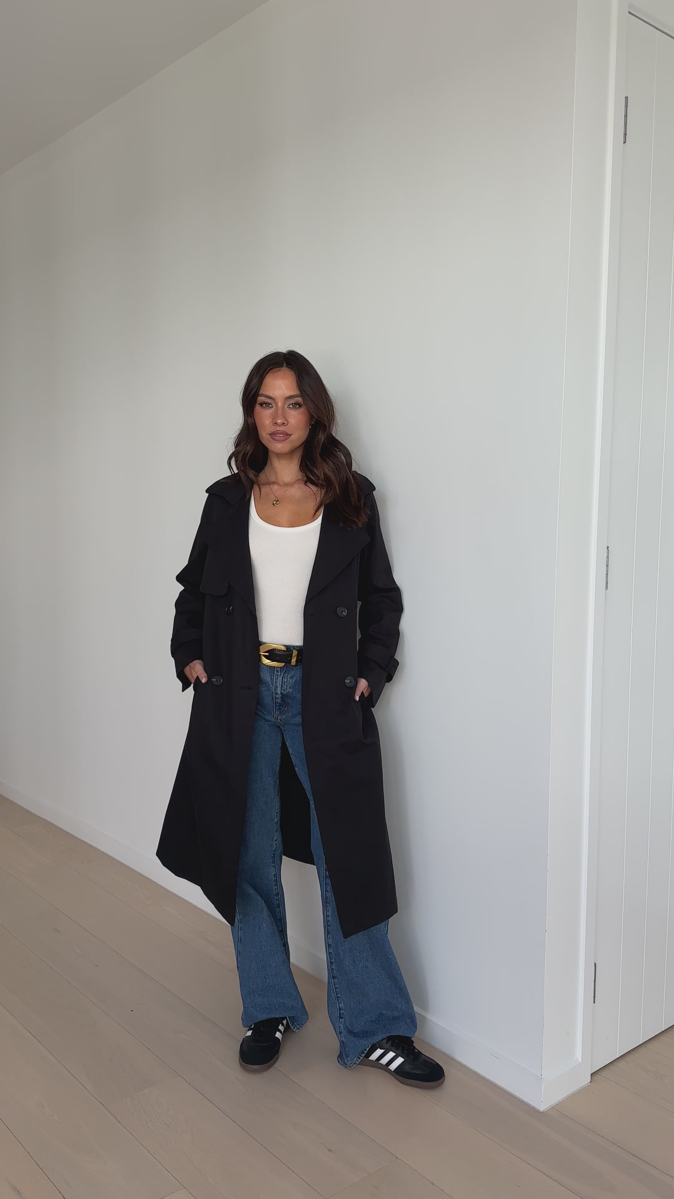 Byron Trench Coat - Black