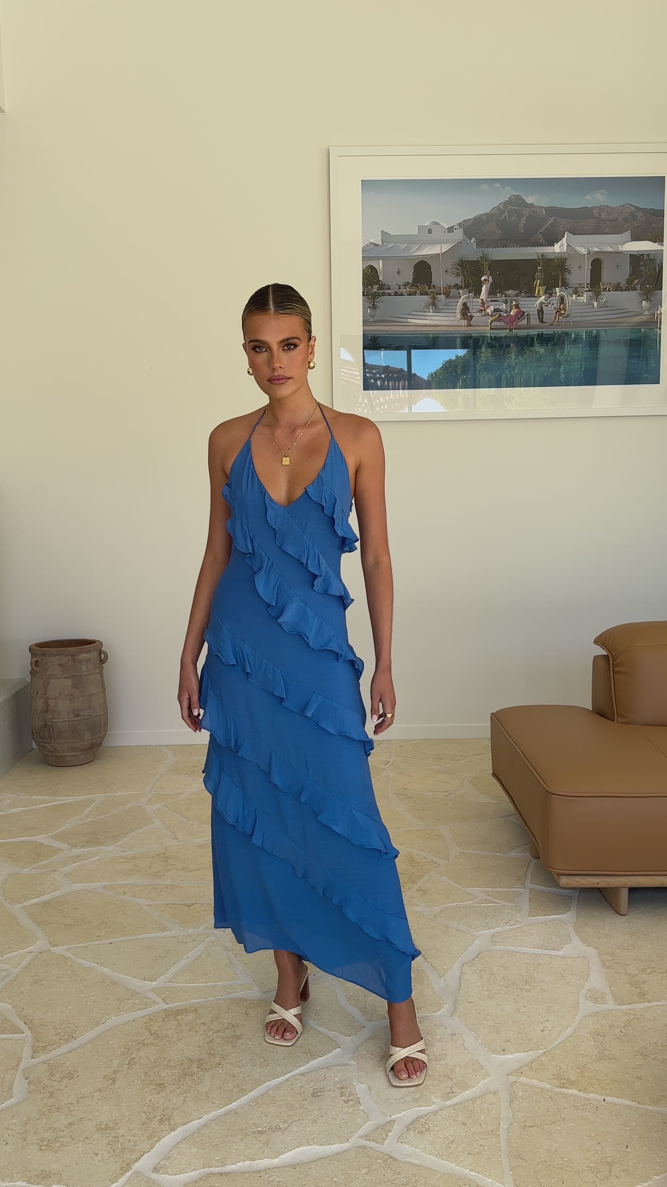 Sophia Maxi Dress - Cobalt Blue