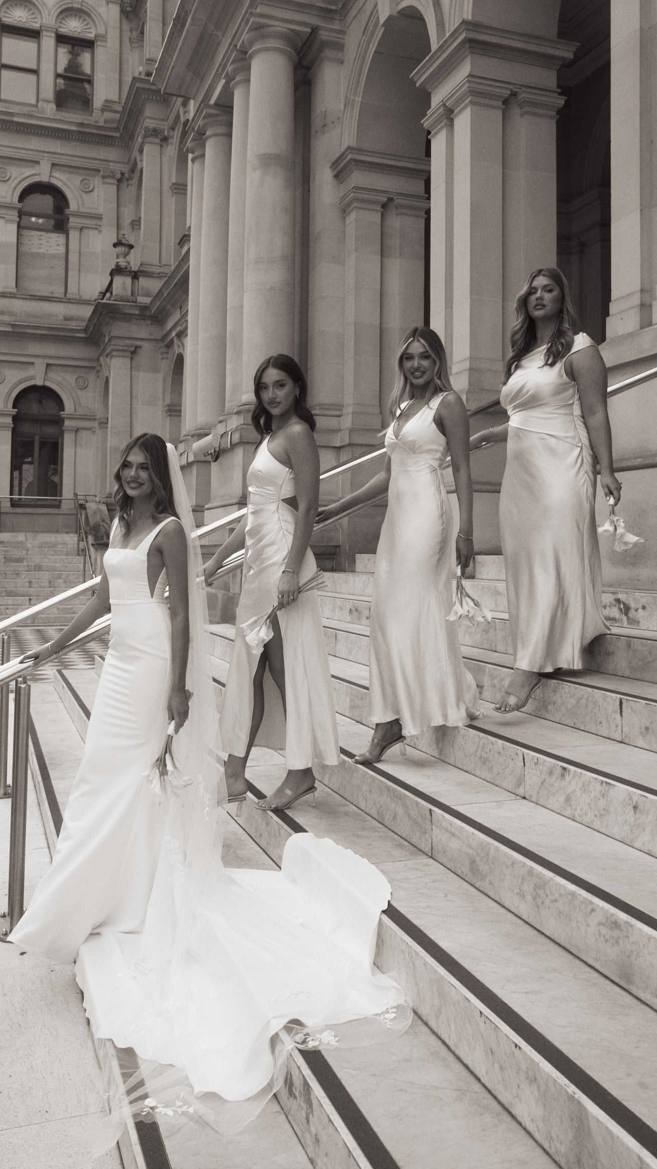 Halle One Shoulder Maxi Dress - Champagne