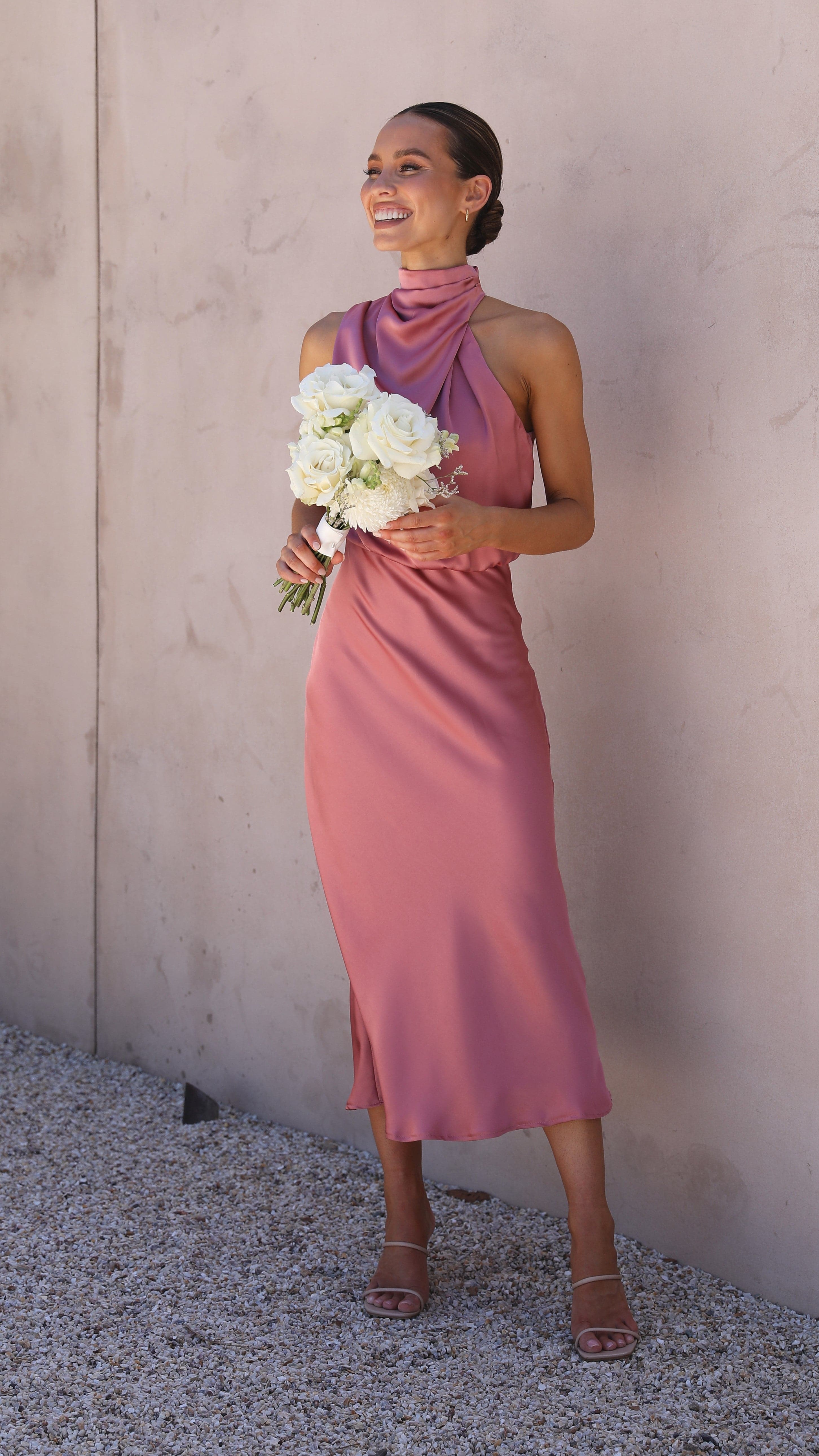 Esther Maxi Dress - Baked Rose