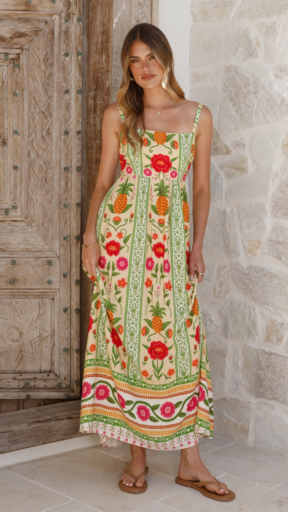 Keziah Maxi Dress - Sunkissed Print