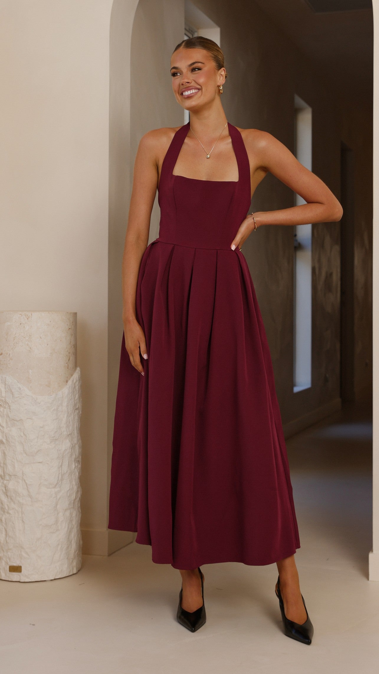 Kristen Maxi Dress - Wine