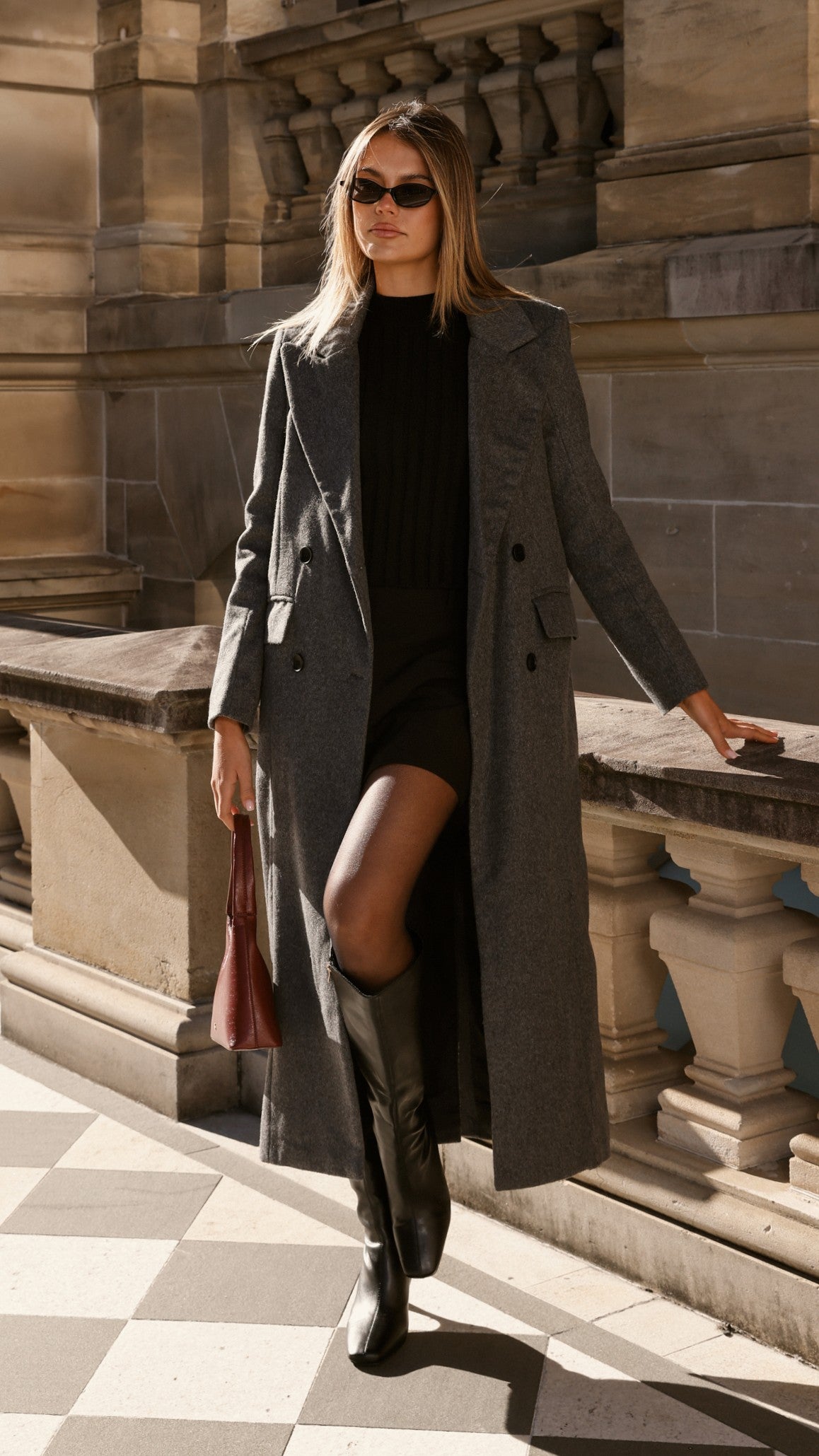 MVN - Lost In New York Coat - Charcoal